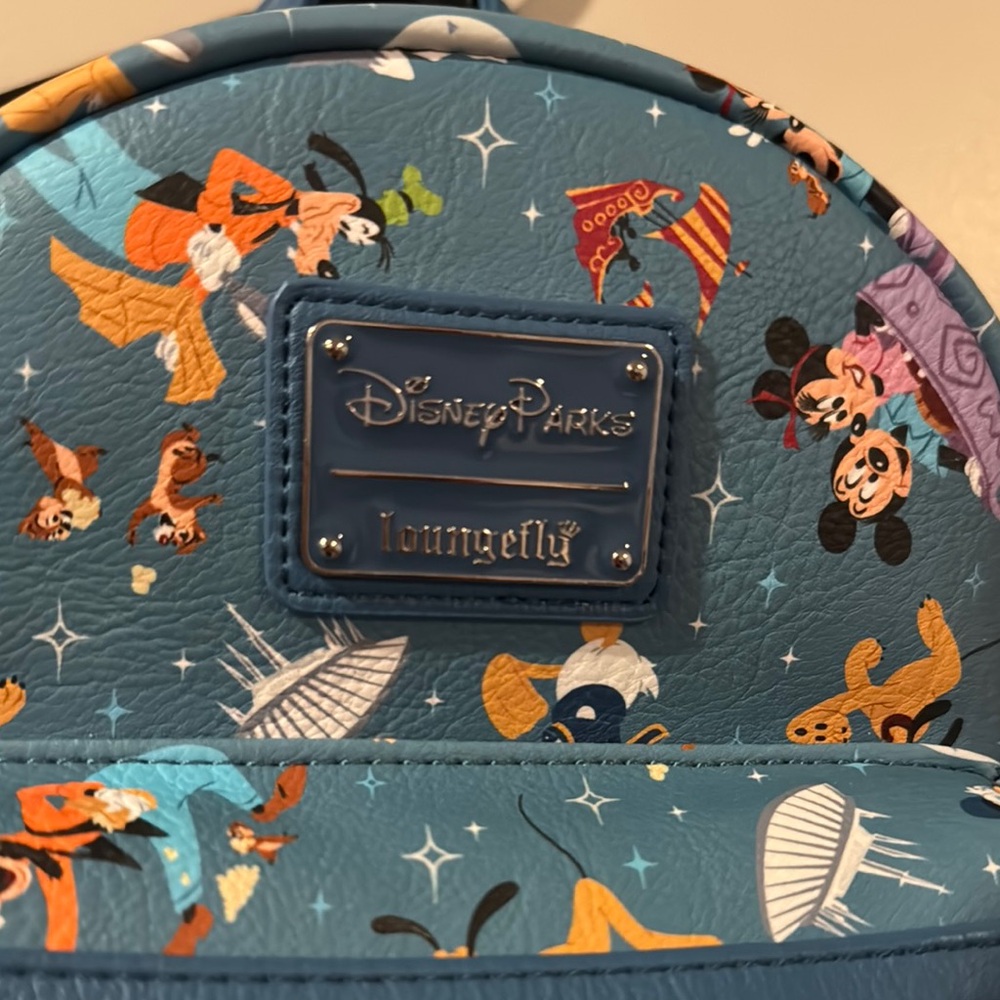 Disney Parks Loungefly Blue Backpack - Picture 2 of 2